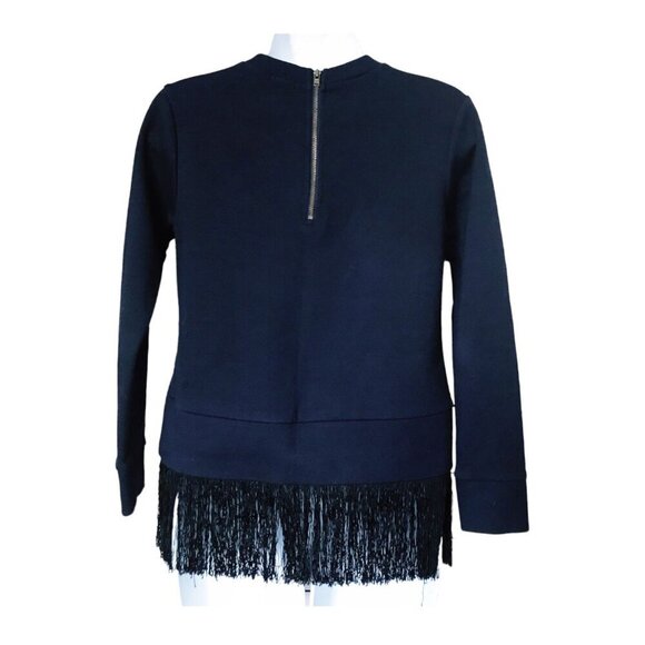 J. Crew sweatshirt with fringe hem, Size XXS - Picture 3 of 8